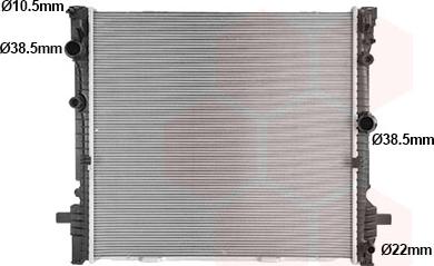 Van Wezel 06012740 - Радіатор, охолодження двигуна autocars.com.ua