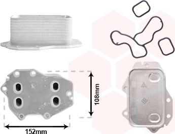 Van Wezel 06013773 - Масляний радіатор, рухове масло autocars.com.ua