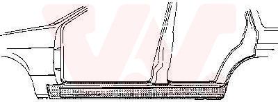 Van Wezel 1844102 - Підніжка, накладка порога autocars.com.ua