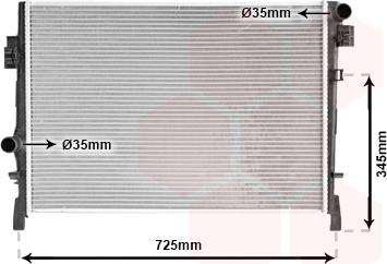 Van Wezel 07002105 - Радіатор, охолодження двигуна autocars.com.ua