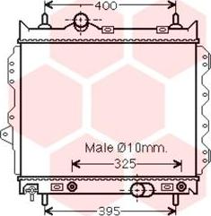 Van Wezel 07002119 - Радиатор, охлаждение двигателя avtokuzovplus.com.ua