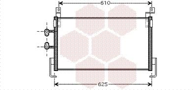 Van Wezel 07005095 - Конденсатор кондиционера avtokuzovplus.com.ua