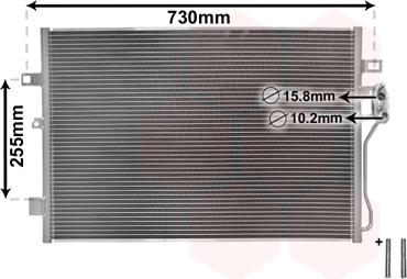 Van Wezel 07005139 - Конденсатор, кондиціонер autocars.com.ua