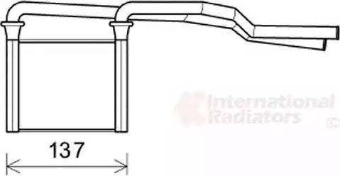 Van Wezel 07006136 - Теплообмінник, опалення салону autocars.com.ua