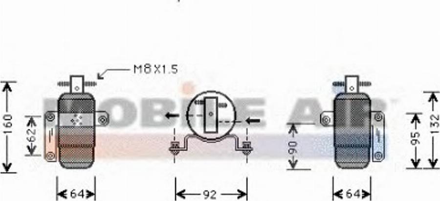 Van Wezel 0700D059 - Осушувач, кондиціонер autocars.com.ua