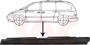 Van Wezel 0732103 - Підніжка, накладка порога autocars.com.ua