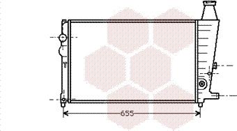 Van Wezel 09002011 - Радіатор, охолодження двигуна autocars.com.ua