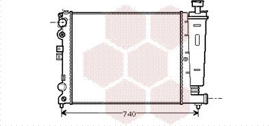 Van Wezel 09002077 - Радиатор, охлаждение двигателя avtokuzovplus.com.ua