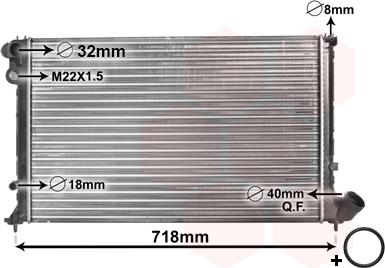 Van Wezel 09002103 - Радиатор, охлаждение двигателя avtokuzovplus.com.ua