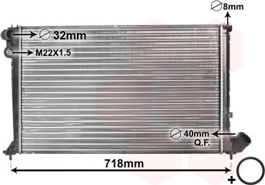 Van Wezel 09002106 - Радиатор, охлаждение двигателя avtokuzovplus.com.ua