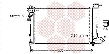 Van Wezel 09002112 - Радиатор, охлаждение двигателя autodnr.net