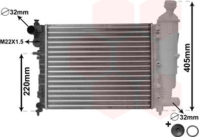 Van Wezel 09002115 - Радиатор, охлаждение двигателя autodnr.net