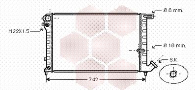 Van Wezel 09002134 - Радиатор, охлаждение двигателя avtokuzovplus.com.ua