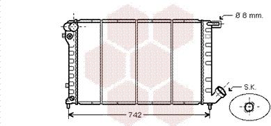 Van Wezel 09002138 - Радиатор, охлаждение двигателя autodnr.net