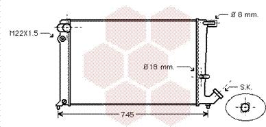 Van Wezel 09002148 - Радиатор, охлаждение двигателя avtokuzovplus.com.ua