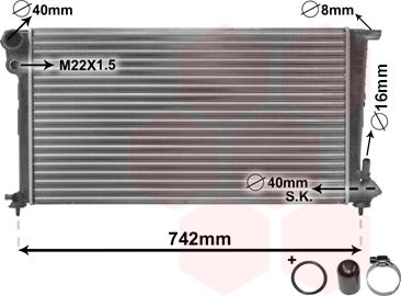 Van Wezel 09002159 - Радиатор, охлаждение двигателя avtokuzovplus.com.ua