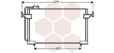 Van Wezel 09005087 - Конденсатор, кондиціонер autocars.com.ua