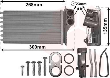 Van Wezel 09006397 - Теплообменник, отопление салона avtokuzovplus.com.ua