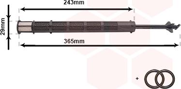 Van Wezel 0900D247 - Осушитель, кондиционер autodnr.net