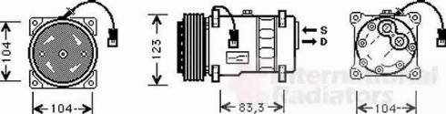 Van Wezel 0900K177 - Компрессор кондиционера avtokuzovplus.com.ua