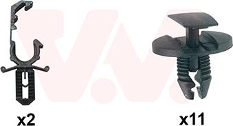 Van Wezel 0937797 - Монтажний комплект, капот двигуна autocars.com.ua