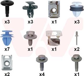 Van Wezel 0991796 - Монтажний комплект, крило autocars.com.ua