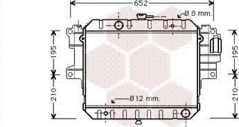 Van Wezel 11002028 - Радіатор, охолодження двигуна autocars.com.ua