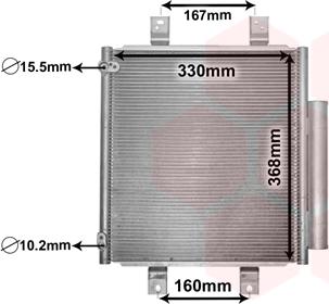 Van Wezel 11005076 - Конденсатор, кондиціонер autocars.com.ua