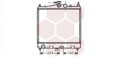 Van Wezel 13002210 - Радиатор, охлаждение двигателя avtokuzovplus.com.ua