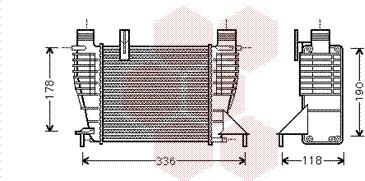 Van Wezel 13004340 - Интеркулер autocars.com.ua