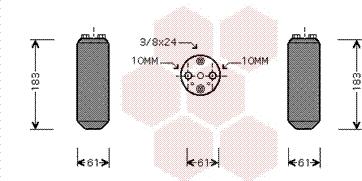 Van Wezel 1300D231 - Осушитель, кондиционер avtokuzovplus.com.ua