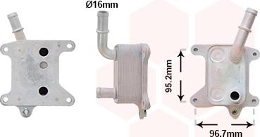 Van Wezel 15013701 - Масляний радіатор, рухове масло autocars.com.ua