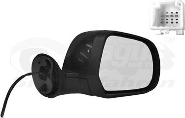 Van Wezel 1555808 - Зовнішнє дзеркало autocars.com.ua