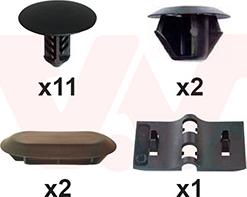 Van Wezel 1557797 - Монтажний комплект, капот двигуна autocars.com.ua