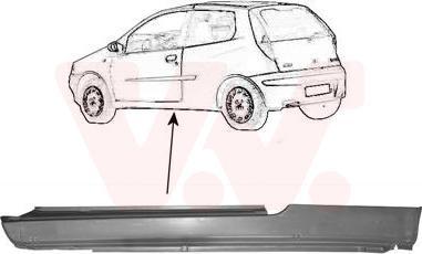 Van Wezel 1620101 - Підніжка, накладка порога autocars.com.ua