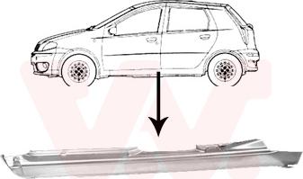 Van Wezel 1620103 - Підніжка, накладка порога autocars.com.ua