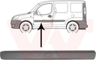 Van Wezel 1637427 - Облицювання / захисна накладка, двері autocars.com.ua