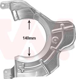 Van Wezel 1651372 - Відбивач, диск гальмівного механізму autocars.com.ua