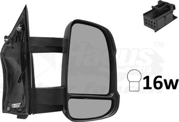 Van Wezel 1651818 - Зовнішнє дзеркало autocars.com.ua