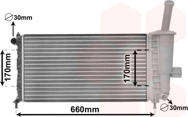 Van Wezel 17002208 - Радиатор, охлаждение двигателя avtokuzovplus.com.ua