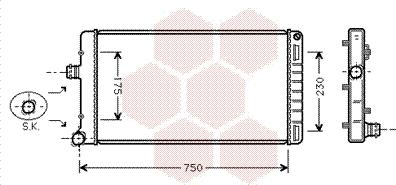 Van Wezel 17002211 - Радиатор, охлаждение двигателя autodnr.net