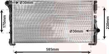 Van Wezel 17002279 - Радіатор, охолодження двигуна autocars.com.ua