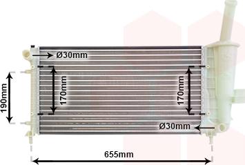 Van Wezel 17002281 - Радиатор, охлаждение двигателя avtokuzovplus.com.ua