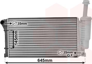 Van Wezel 17002335 - Радиатор, охлаждение двигателя avtokuzovplus.com.ua