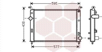 Van Wezel 17002371 - Радіатор, охолодження двигуна autocars.com.ua