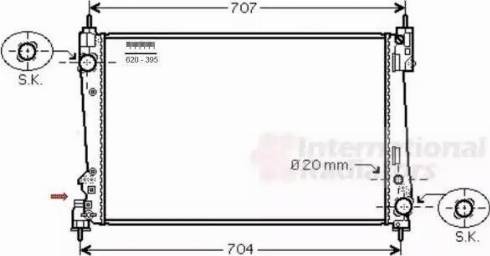 Van Wezel 17002401 - Радиатор, охлаждение двигателя avtokuzovplus.com.ua