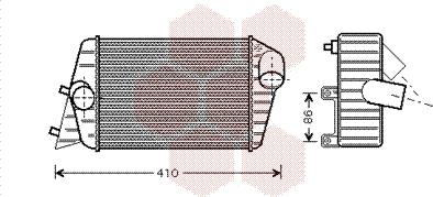 Van Wezel 17004252 - Интеркулер autocars.com.ua