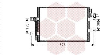 Van Wezel 17005393 - Конденсатор, кондиціонер autocars.com.ua