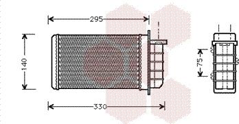 Van Wezel 17006191 - Теплообменник, отопление салона avtokuzovplus.com.ua