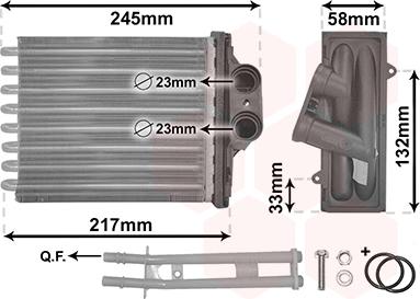 Van Wezel 17006350 - Теплообменник, отопление салона avtokuzovplus.com.ua